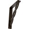 Ekena Millwork Loera Wrought Iron Bracket, (Single center brace), Antiqued Bronze 1 1/2"W x 5 1/2"D x 8"H BKTM01X05X08SLOABZ - alternate 1
